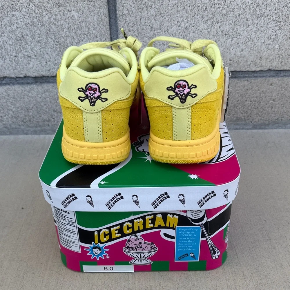 Reebok x Billionaire Boys Club Ice Cream Yellow Suede Low-Top Sneakers - Picture 3 of 15